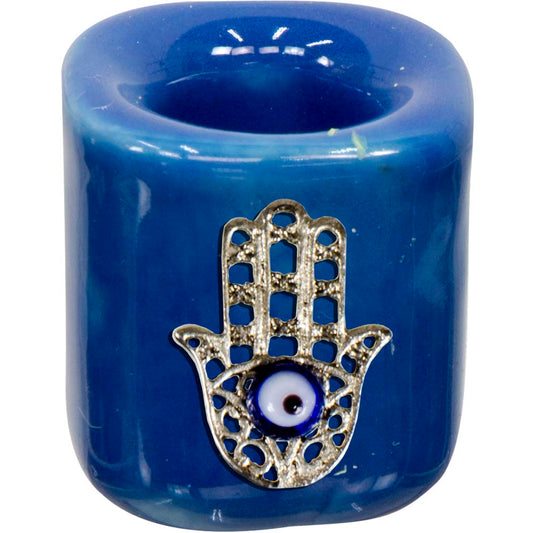 Mini Ceramic Chime Candle Holders With Charms