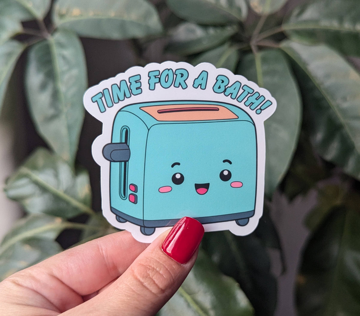 Time for a bath vinyl sticker, dark humor funny stickers