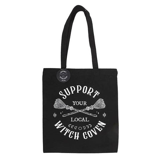 Support Your Local Witch Coven Polycotton Tote Bag