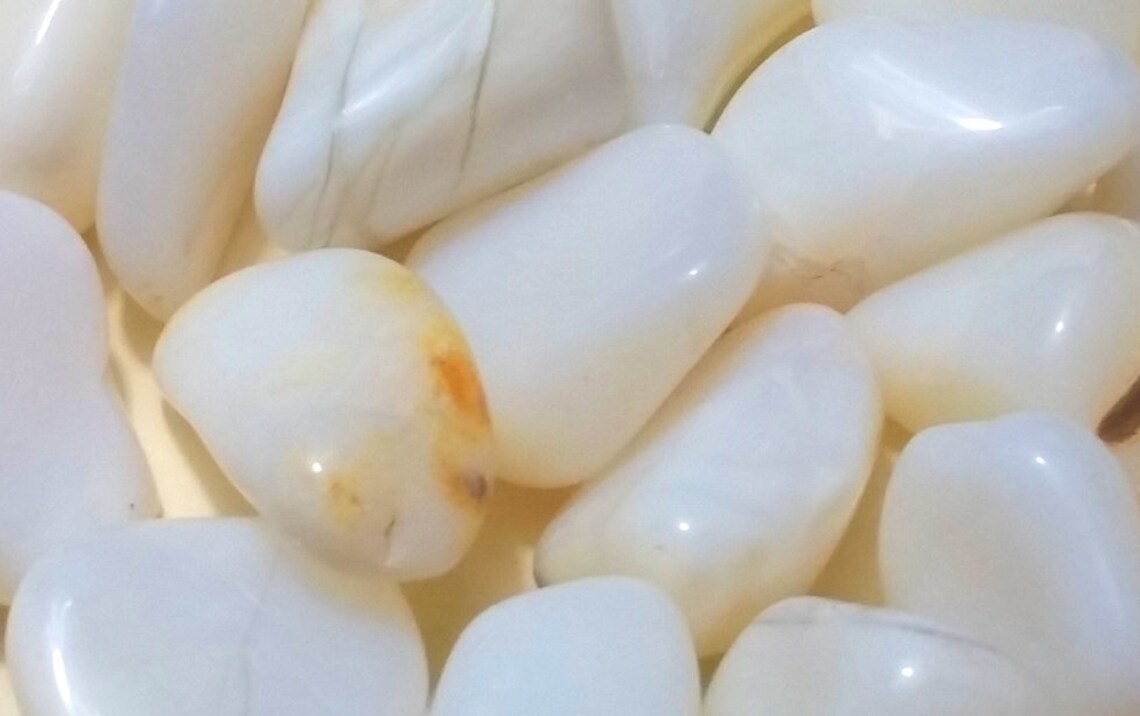 Yellow Milky Opal - Smooth