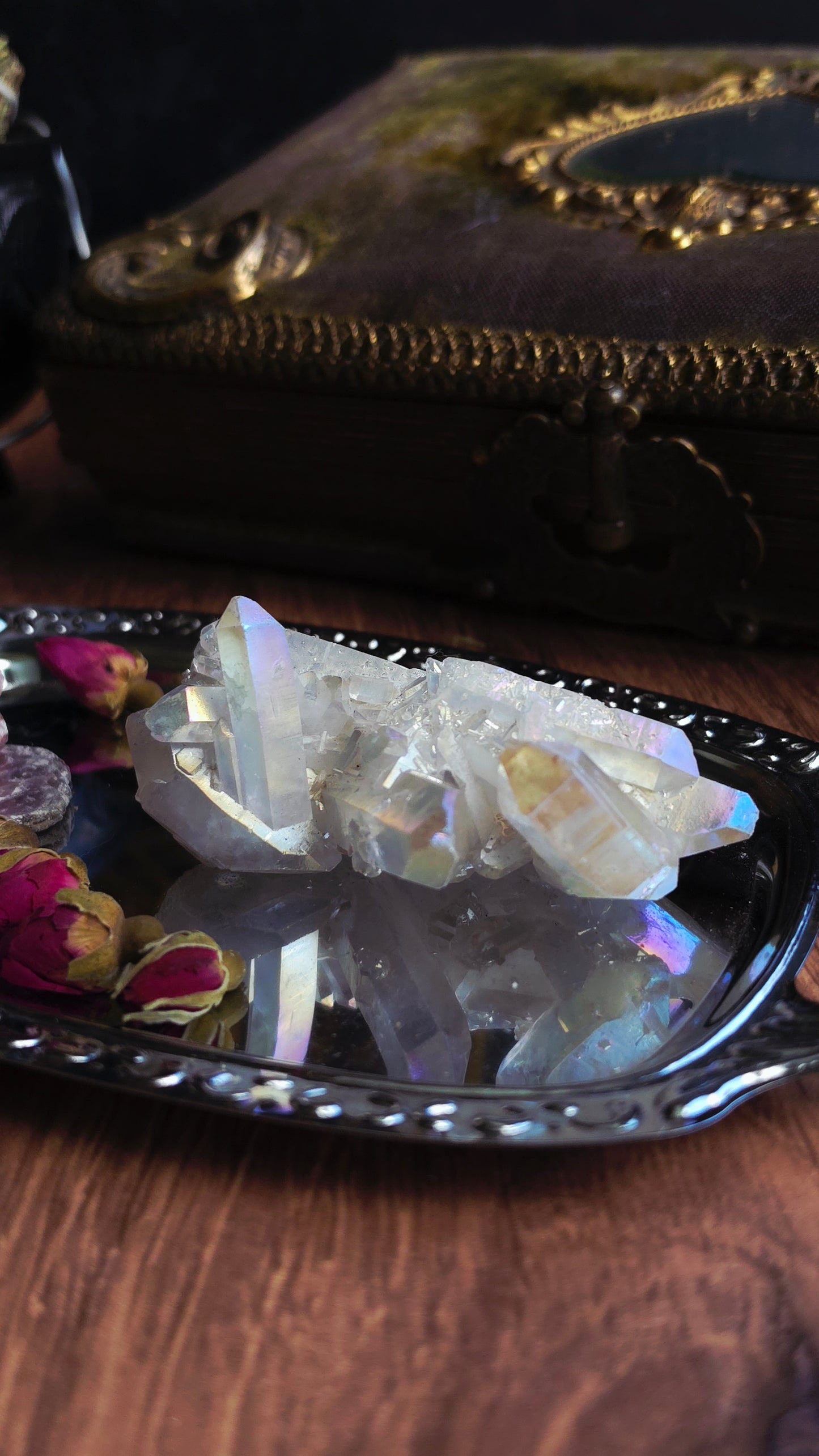 Aura Quartz Clusters