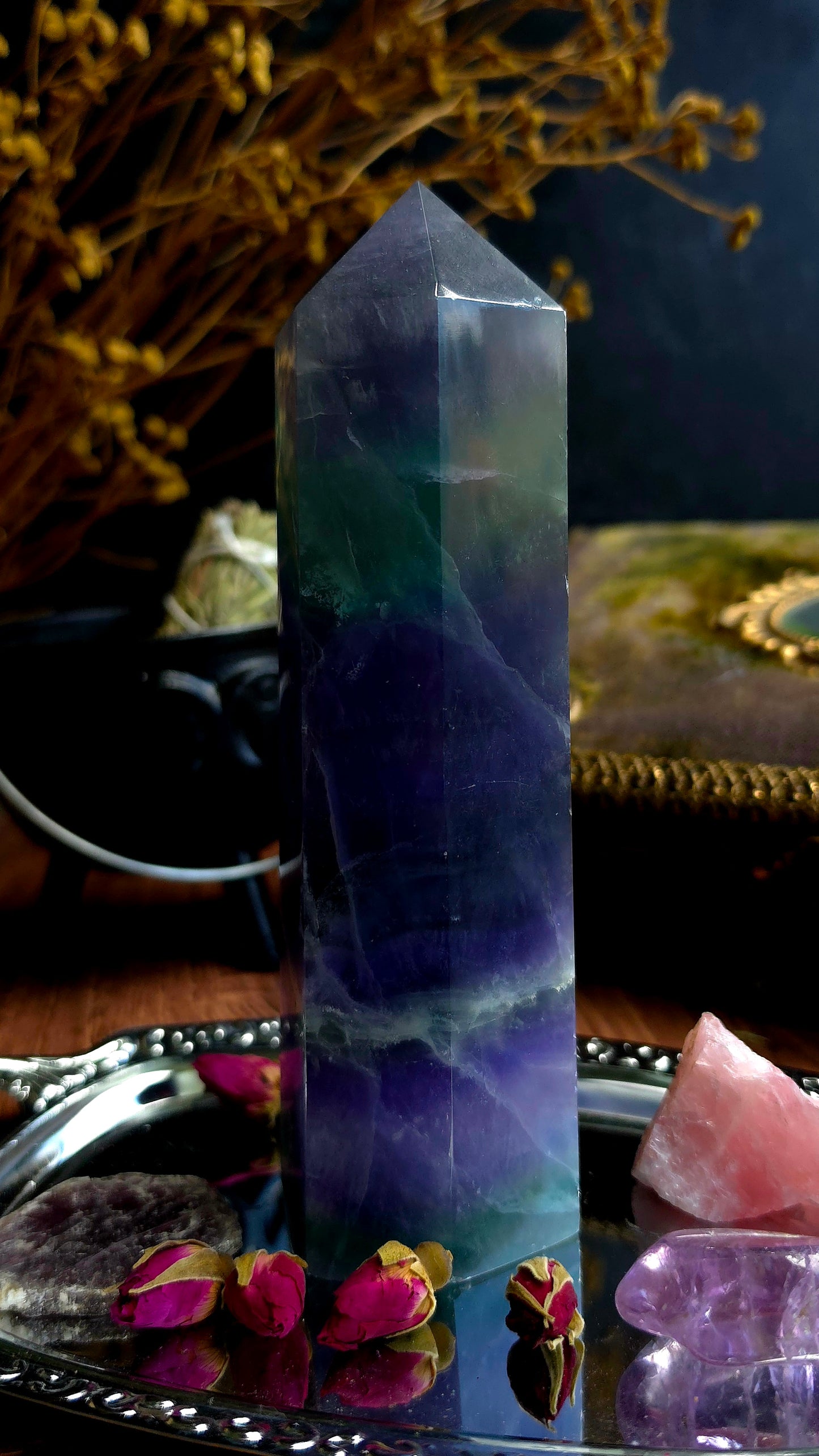 Rainbow Fluorite Tower