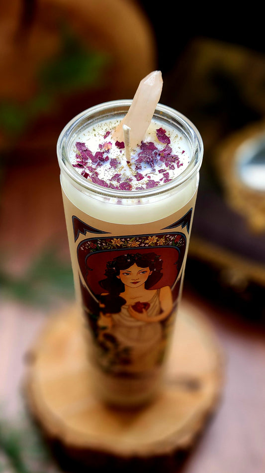 NEW! Persephone - Goddess Pillar Prayer Candle