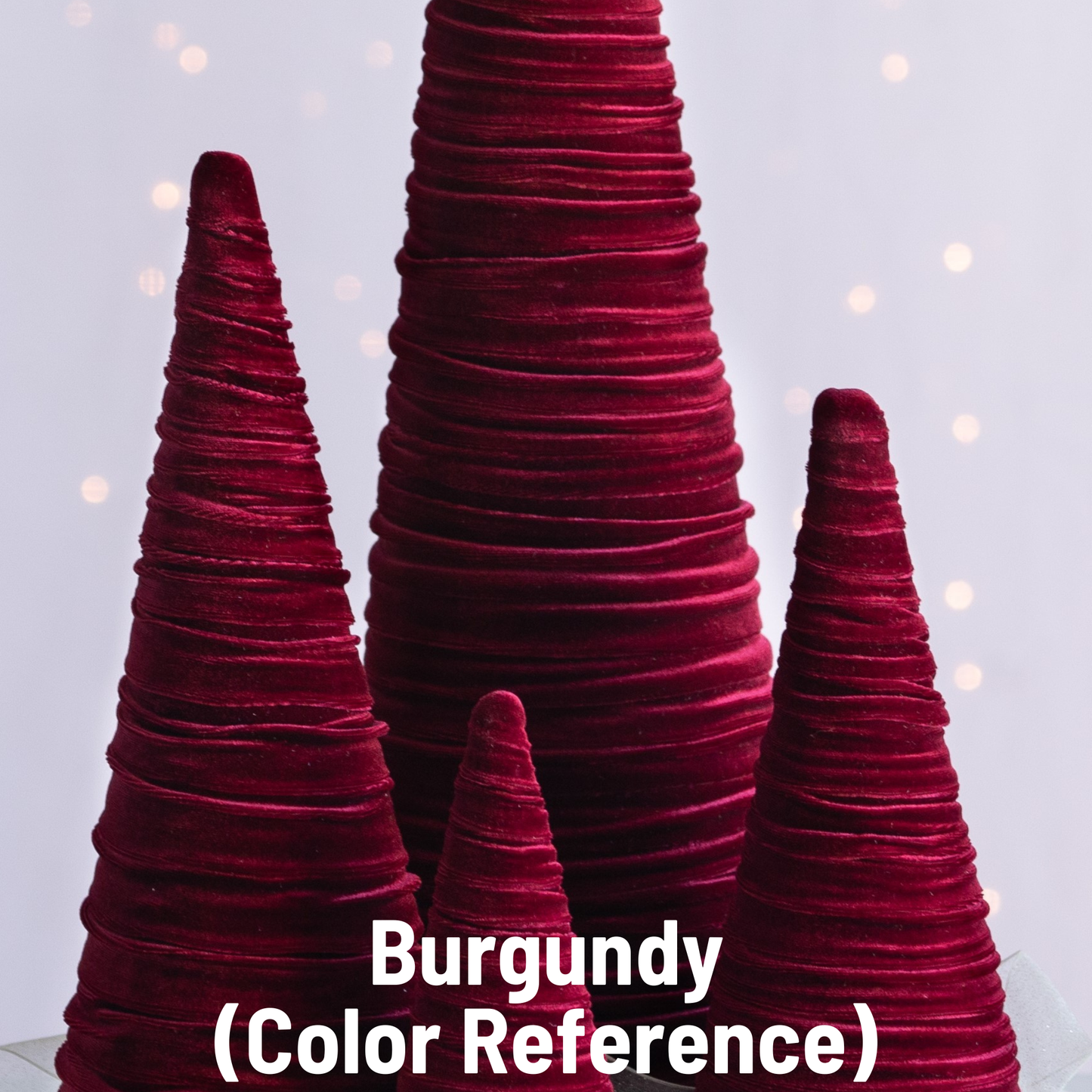 Burgundy Velvet Trees - Small