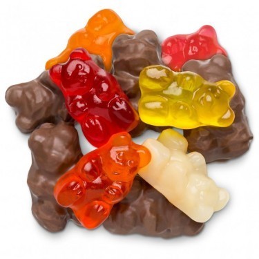 Reindeer Snacks (Chocolate Covered Gummy Bears)