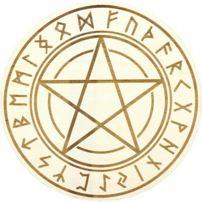 Wood Pendulum Board - Runes