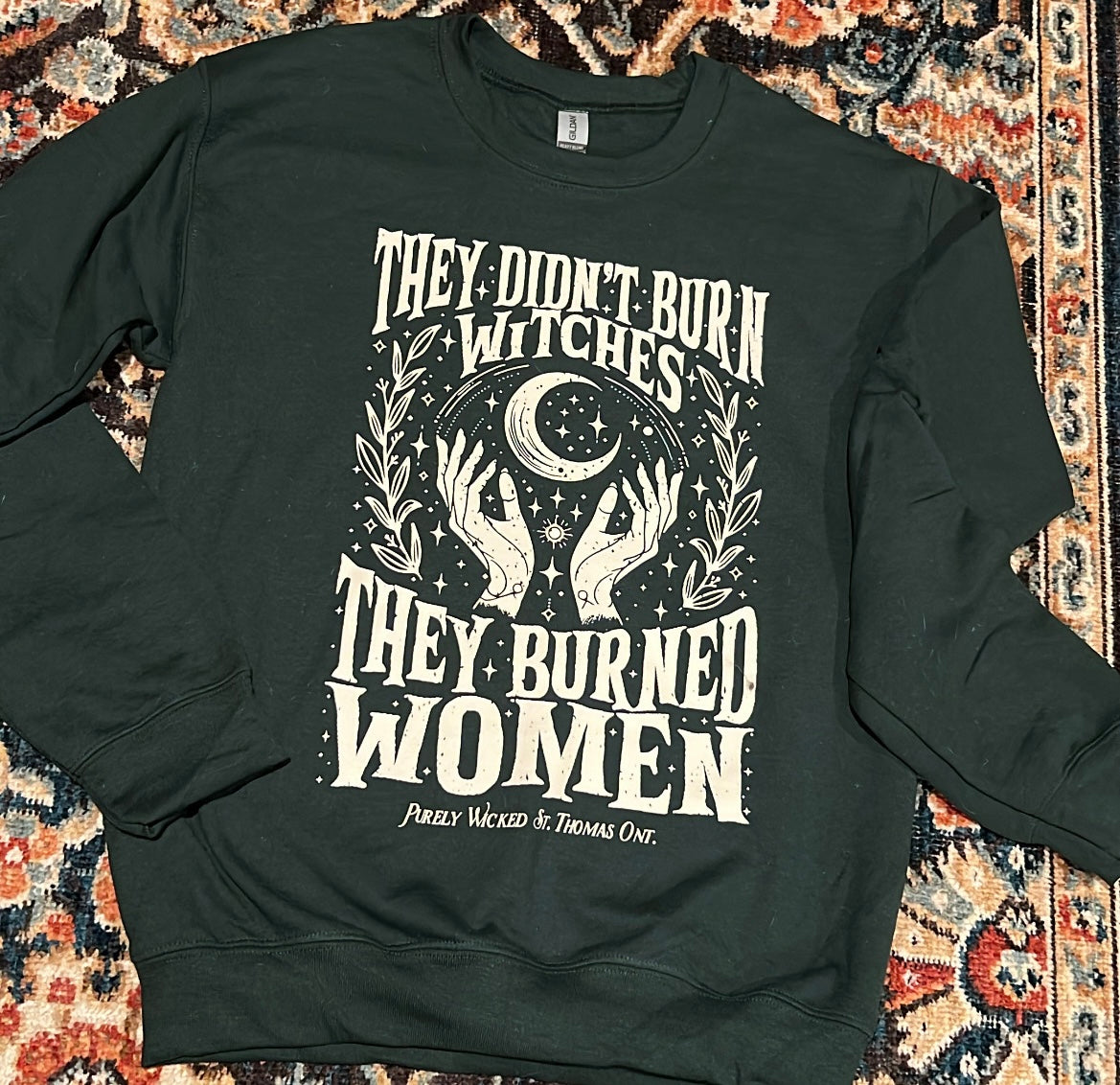 They Didn't Burn Witches - Navy Crewneck