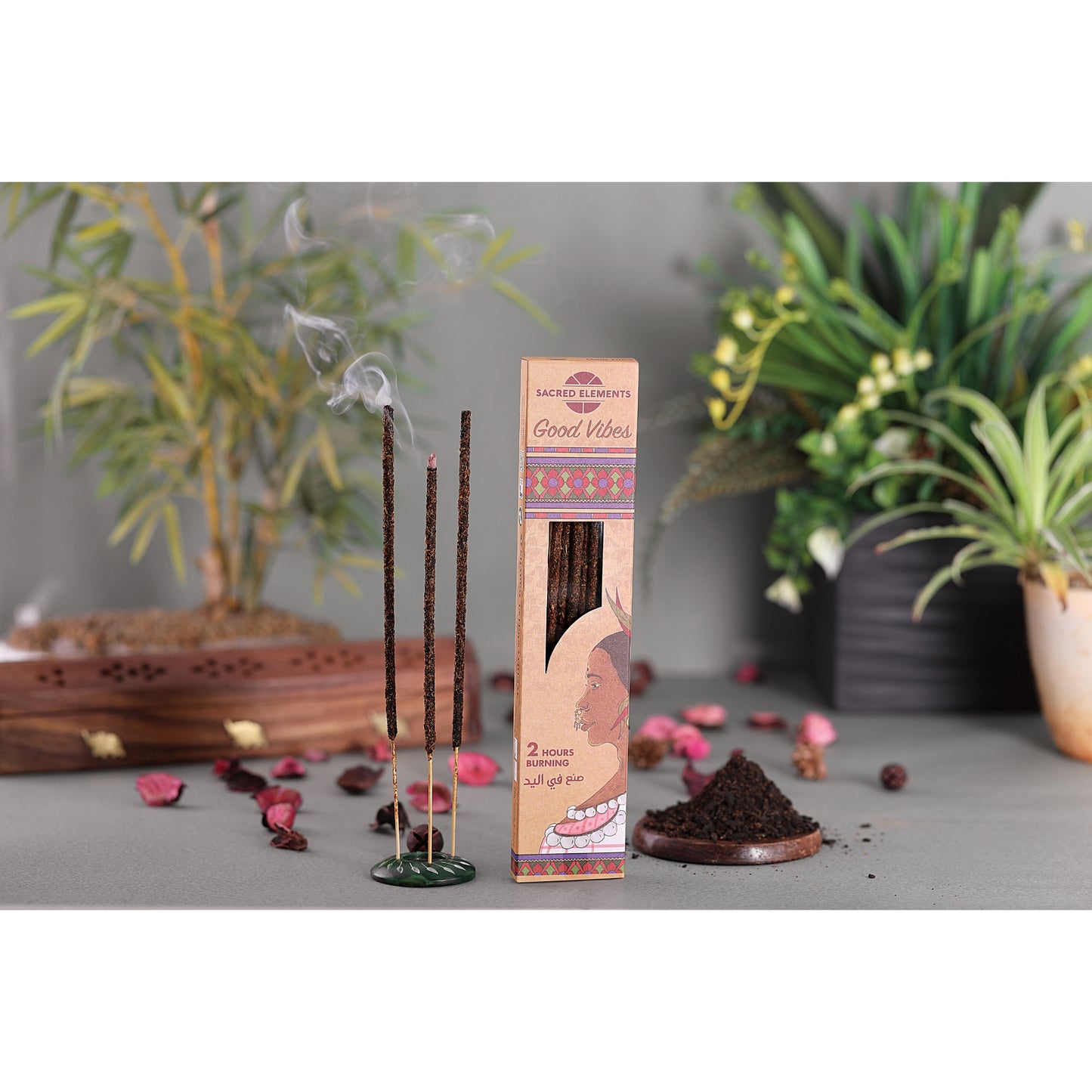 Sacred Elements Good Vibes Element Organic 8 Incense Sticks