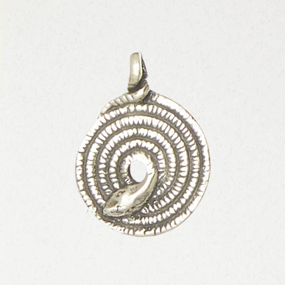 World Serpent Pewter Necklace