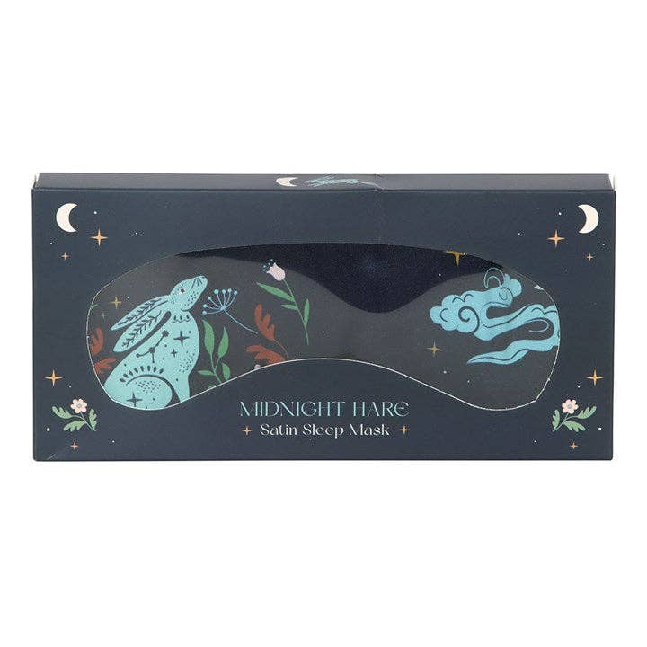 Mystical Midnight Hare Satin Sleep Mask