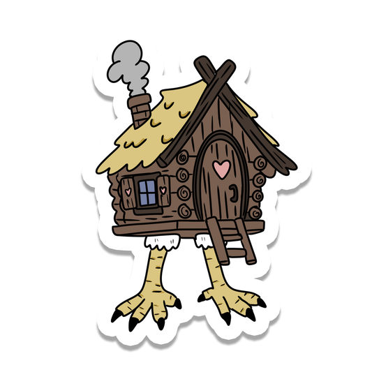 Baba Yaga House | Fantasy | Waterproof Sticker | 3"