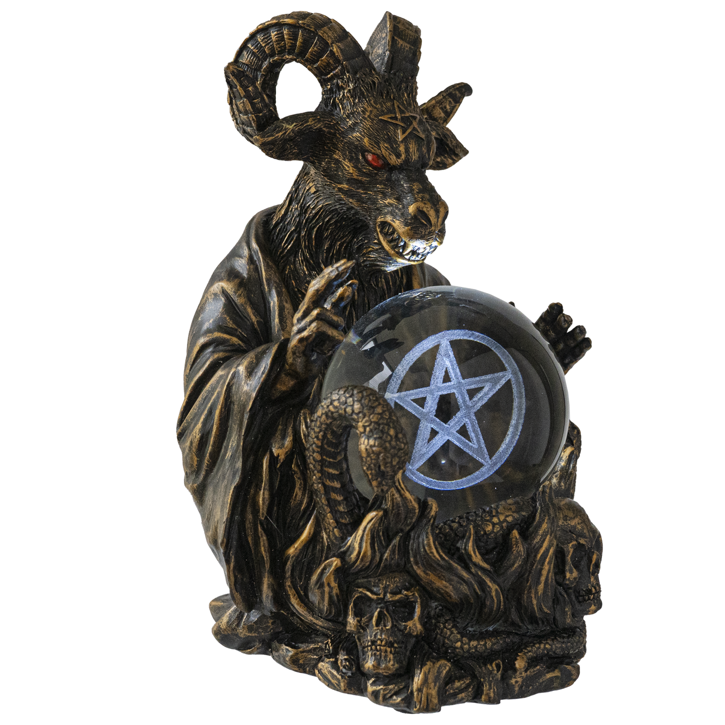 Baphomet with LED Storm Ball