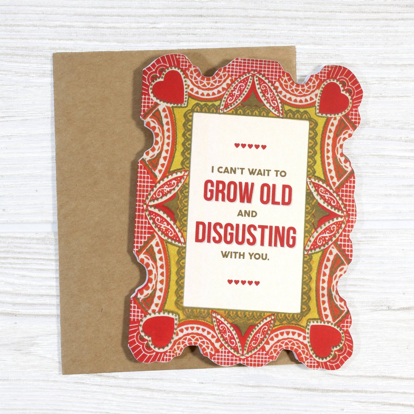 Funny Relationship Card - Can't Wait to Grow Old With You