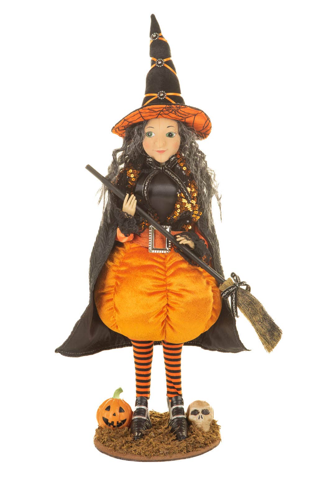 Black/Orange Pumpkin Witch