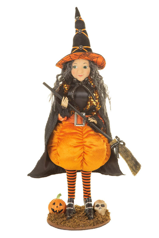 Black/Orange Pumpkin Witch