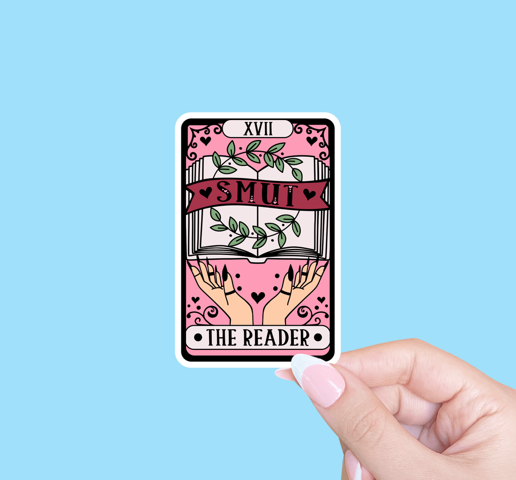 Tarot card the smut reader sticker