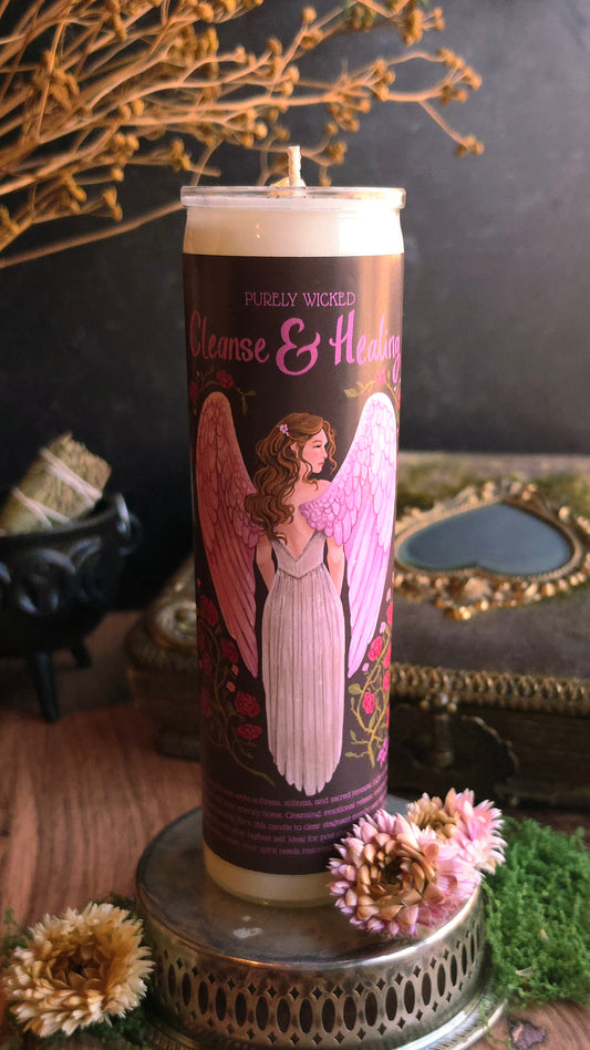 Cleanse & Healing Pillar Prayer Candle