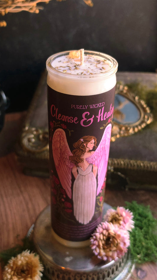 Cleanse & Healing Pillar Prayer Candle