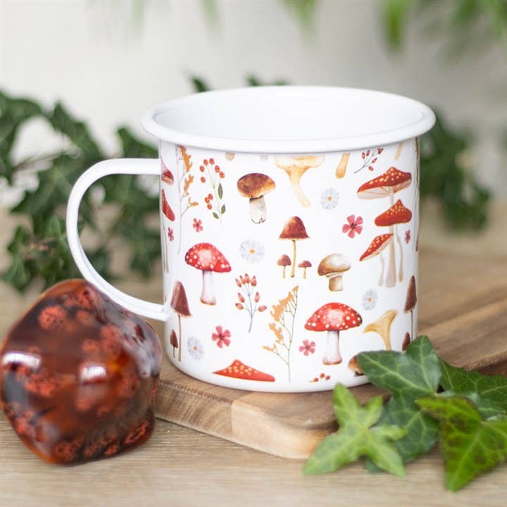 Mushroom Enamel Mug