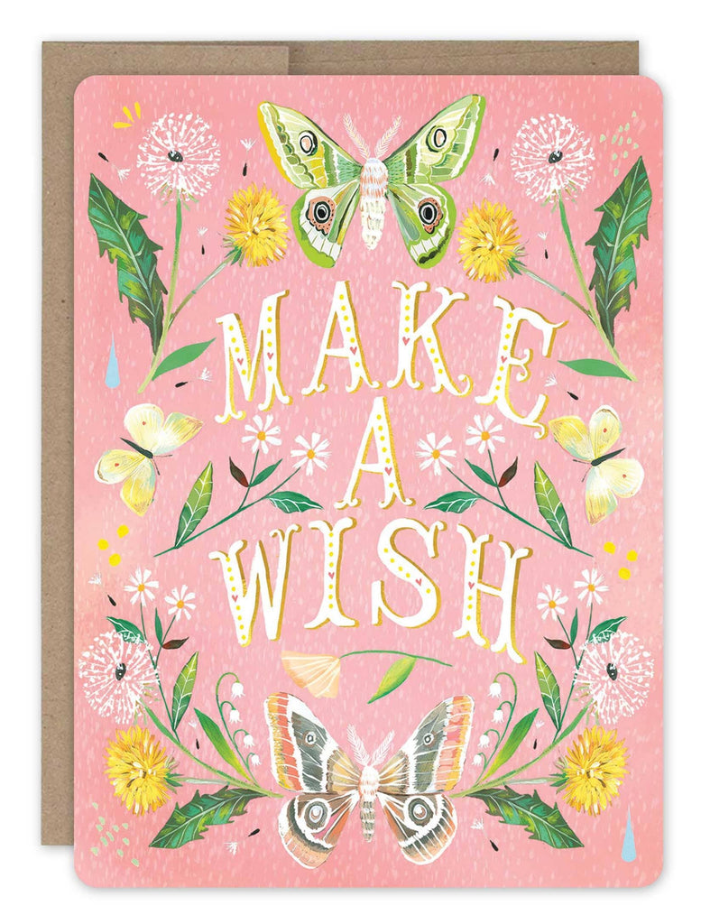 Make A Wish Butterflies Birthday Card
