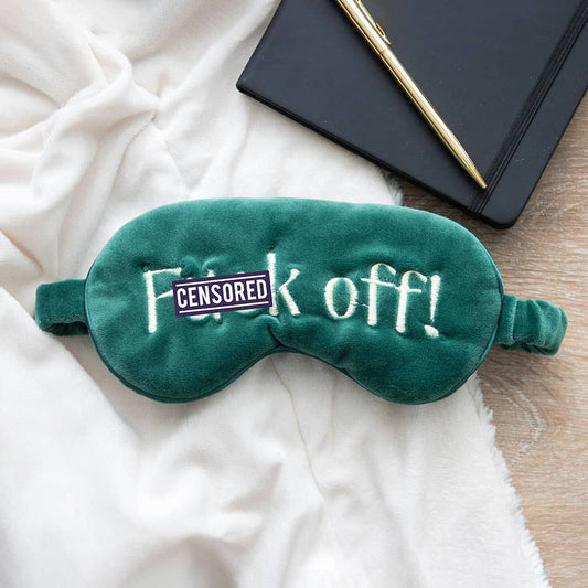 Sweary Velvet Sleep Mask