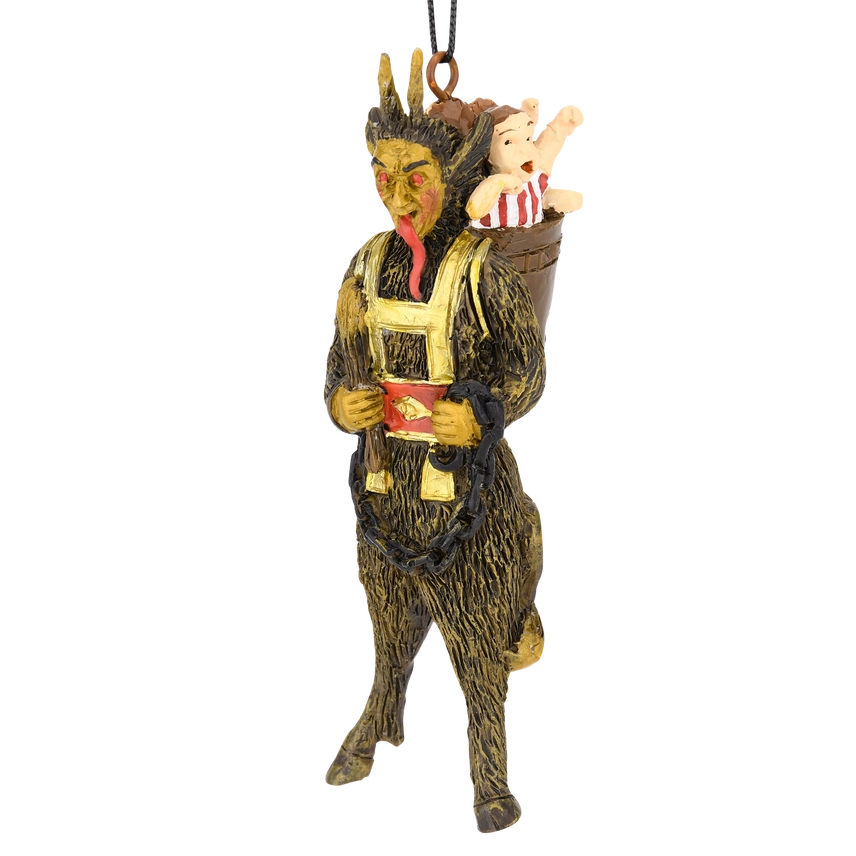 Scary Krampus Figure Christmas Ornament