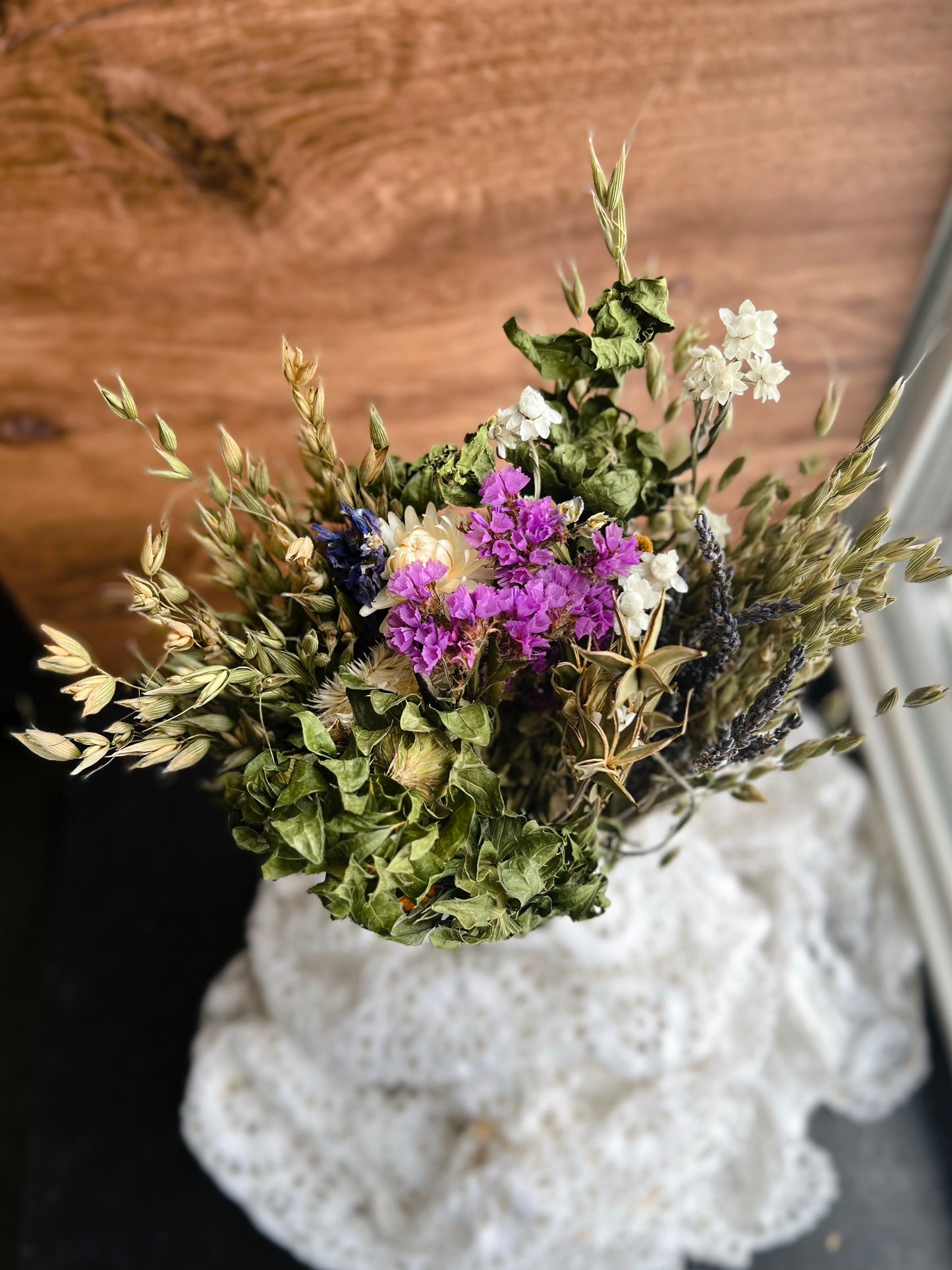 Dried flower bouquets