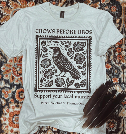 2025 Crows Before Bros T-Shirt - Sand