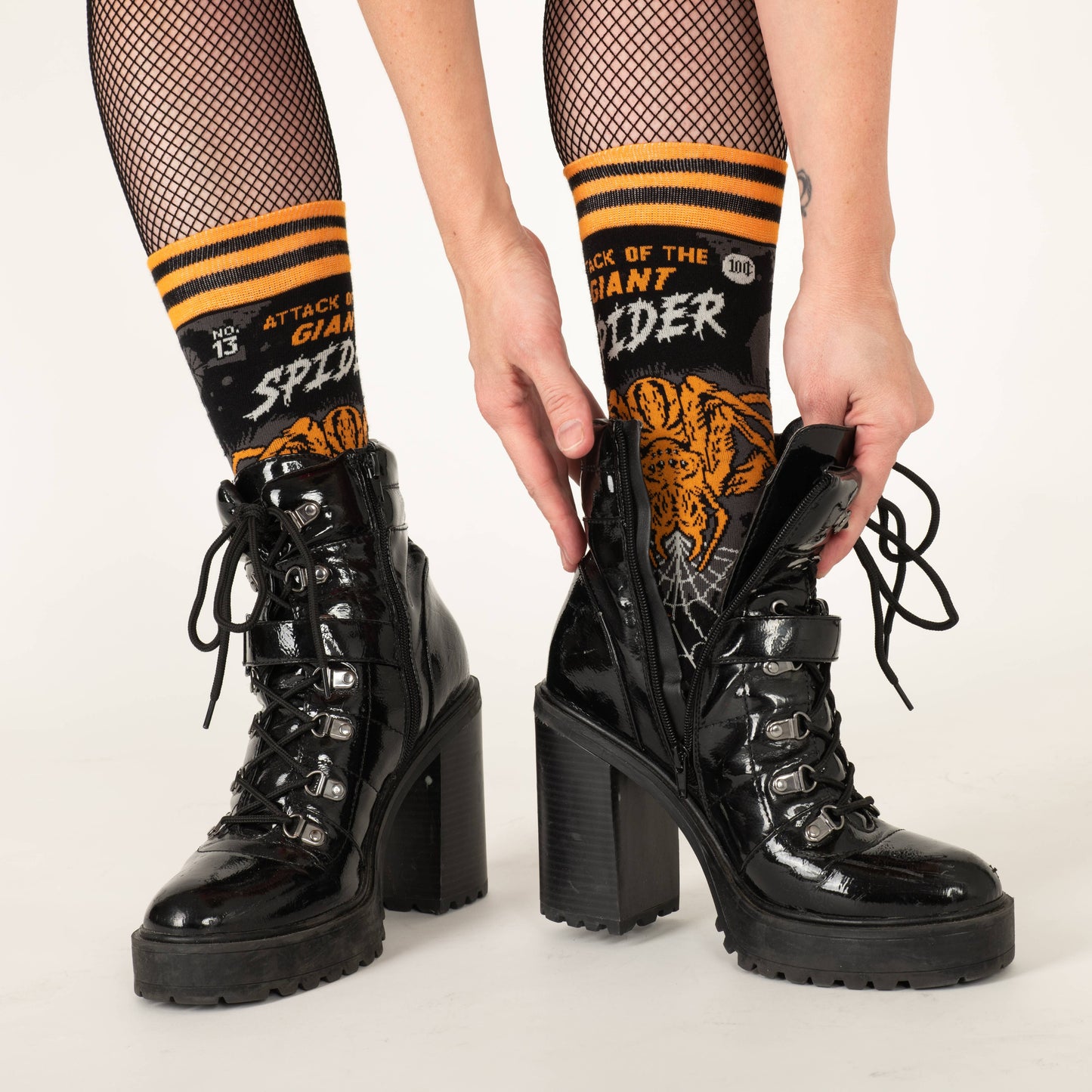 Attack of the Giant Spider Crew Socks