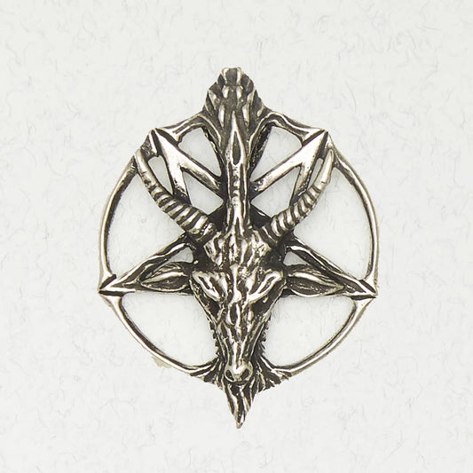 Pentacle of the Goat Pewter Necklace