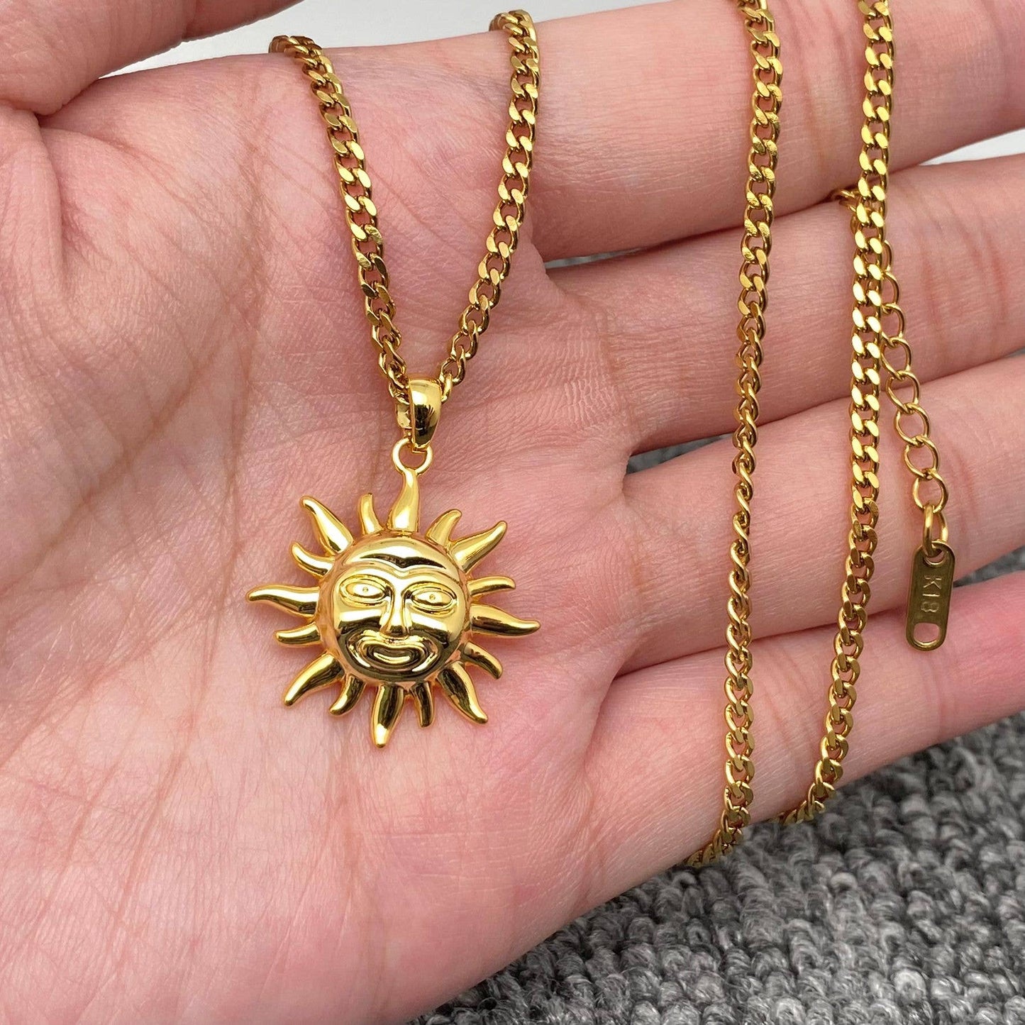 Sun Gold Plated Necklace