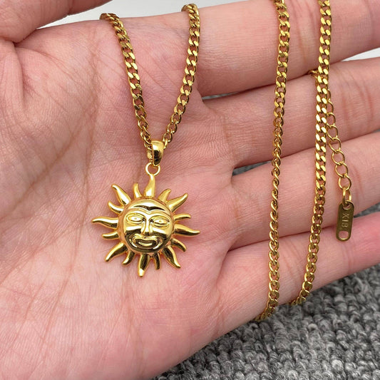 Sun Gold Plated Necklace