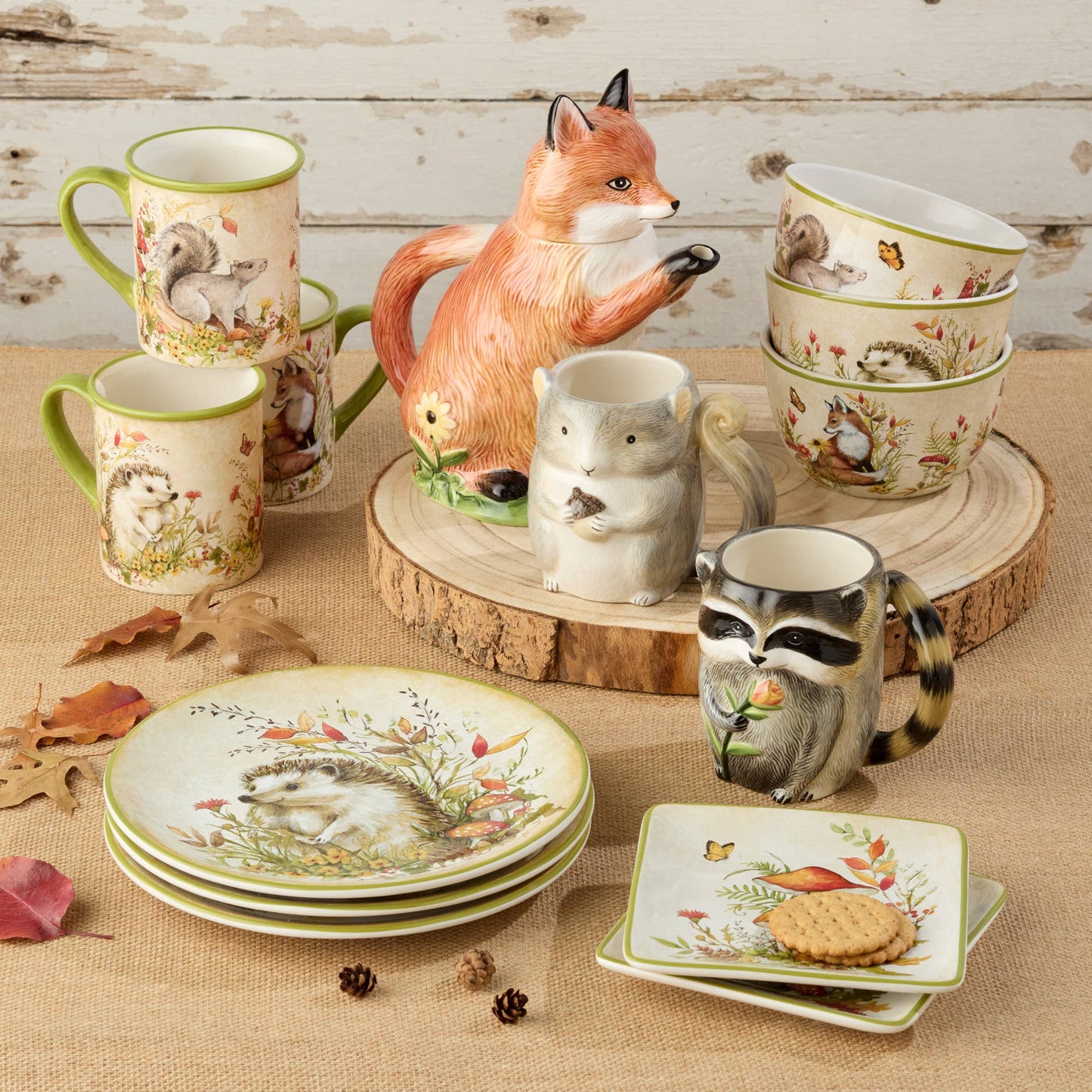Woodland Critters Fall 3-D Mugs 16 oz