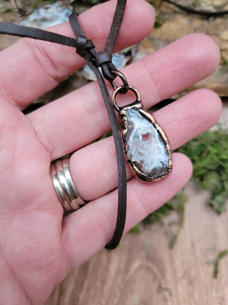 Geode Pendant Necklace