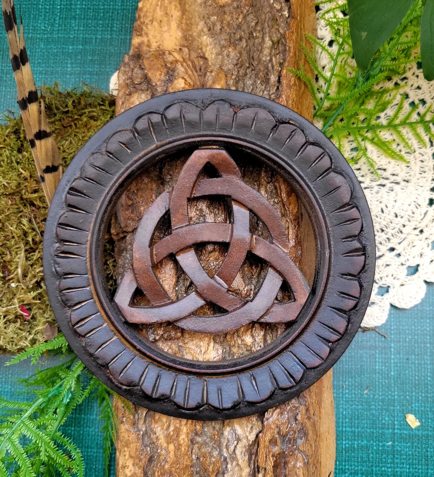 Celtic Triquetra Wood Plaque