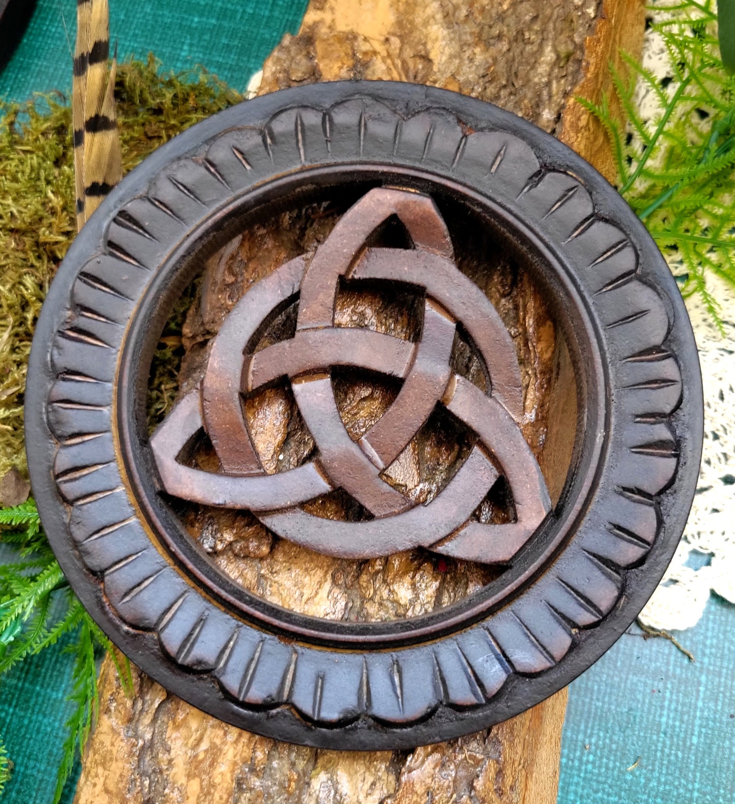 Celtic Triquetra Wood Plaque