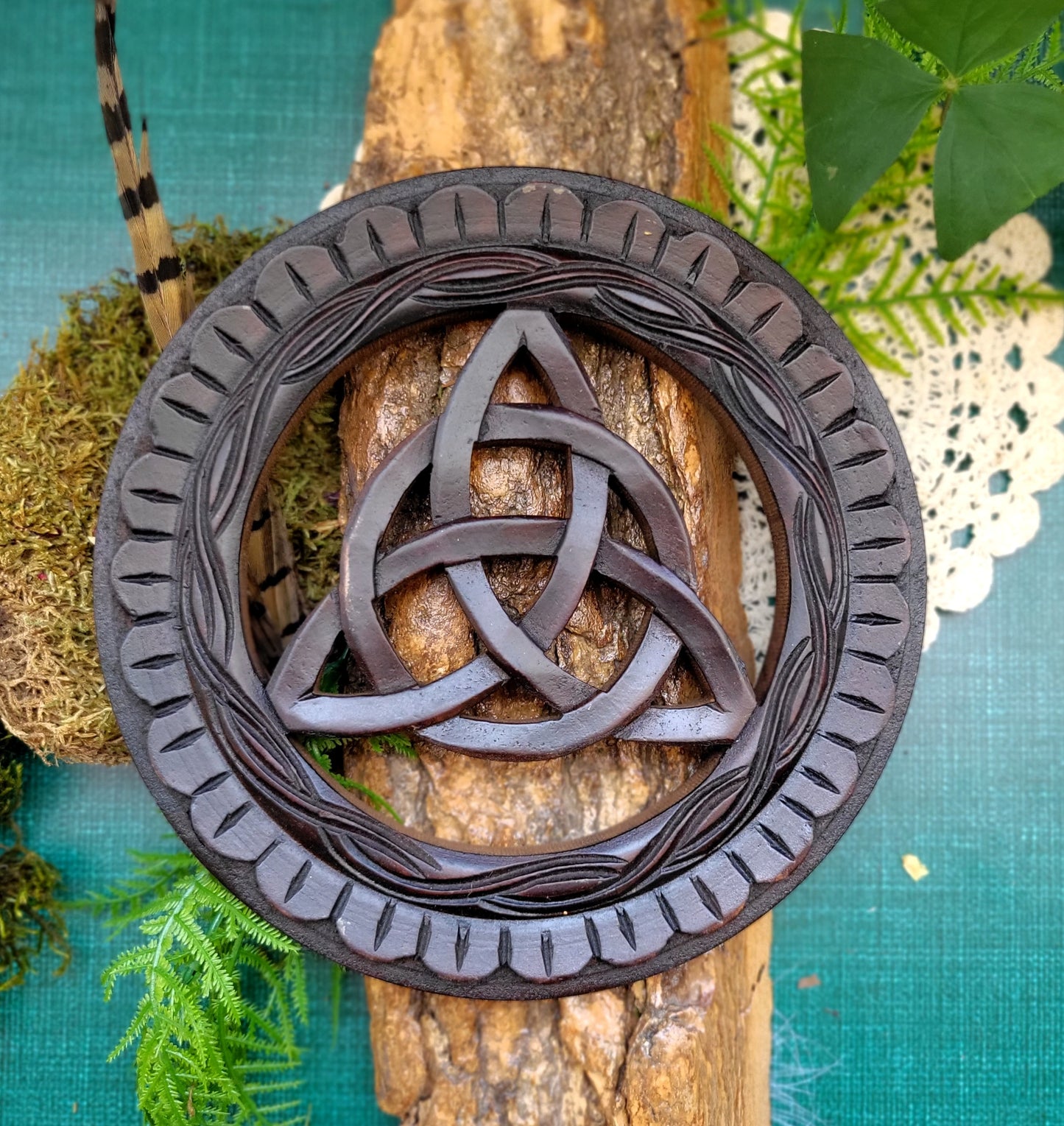 Celtic Triquetra Wood Plaque