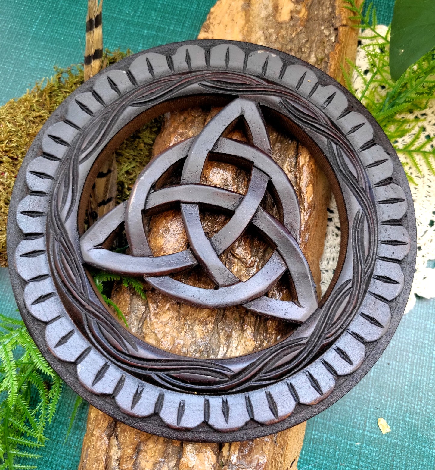 Celtic Triquetra Wood Plaque