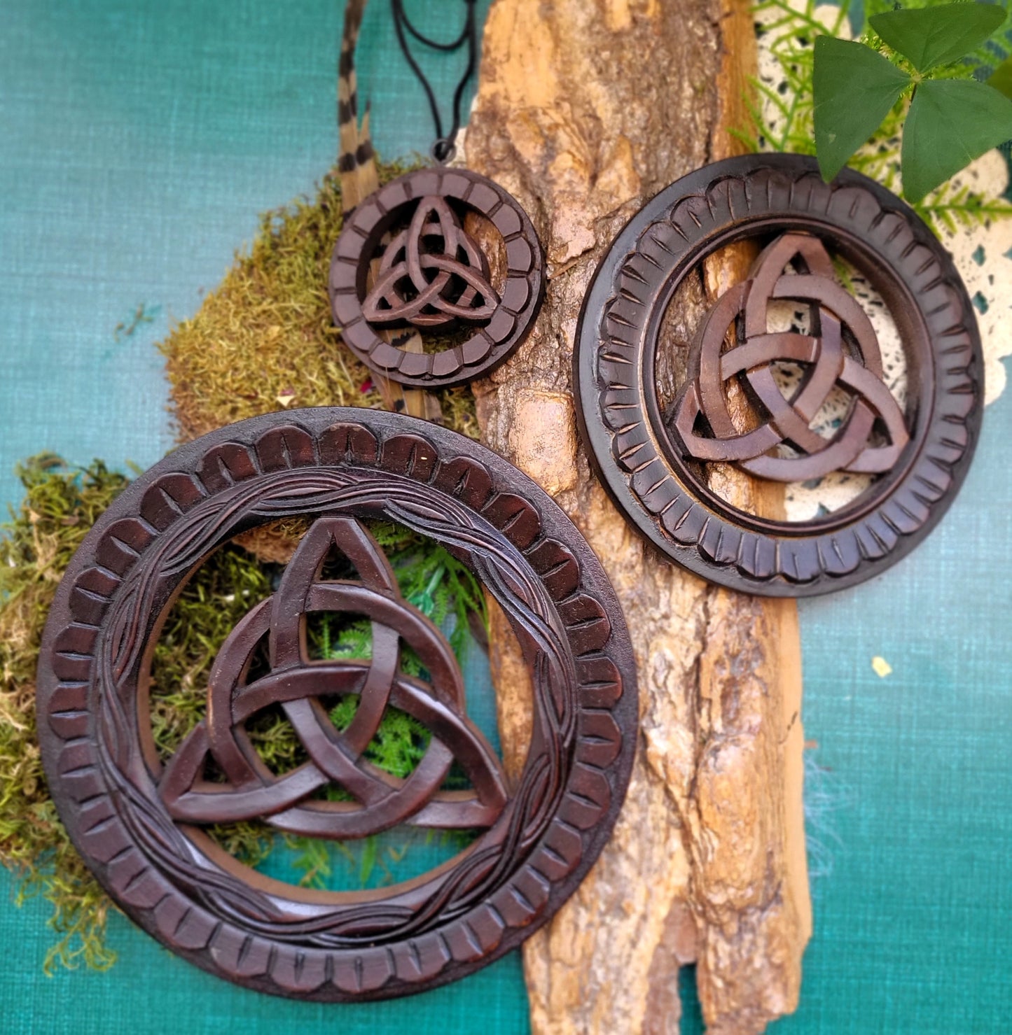Celtic Triquetra Wood Plaque