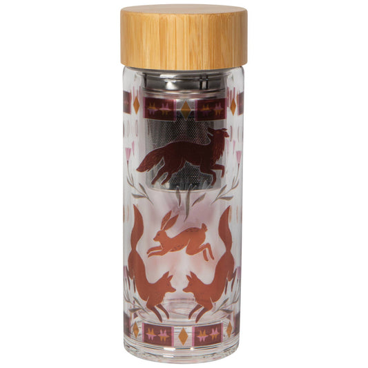 Folktale Glass Tea Infuser Bottle