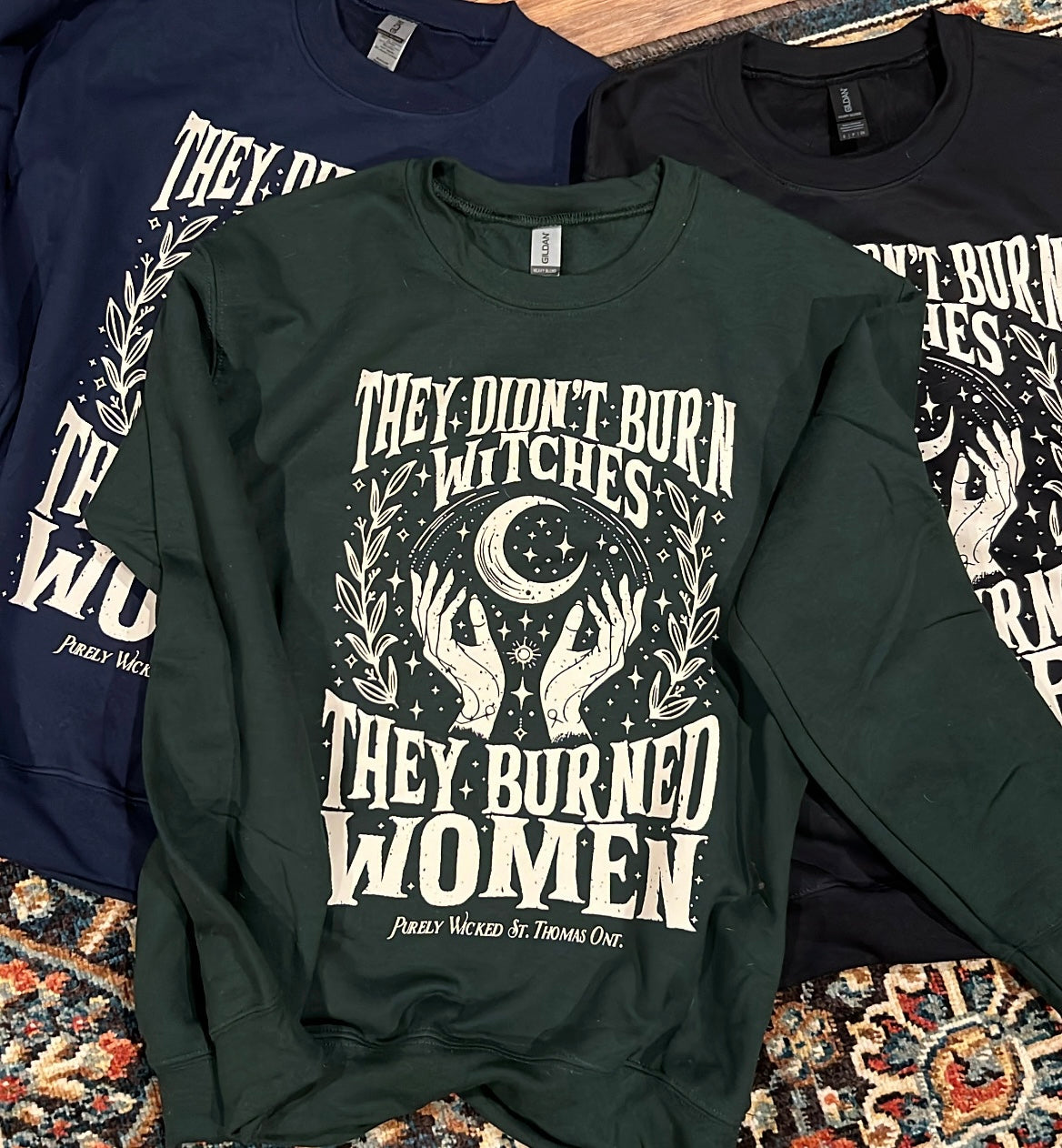 They Didn't Burn Witches - Black Crewneck