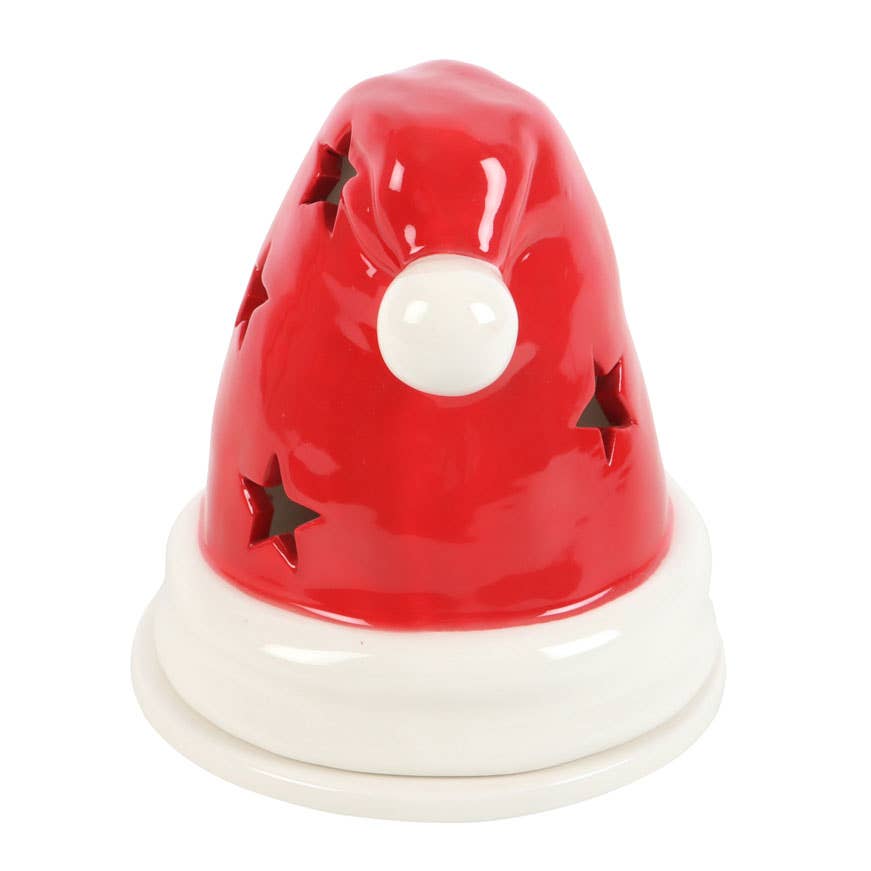 Christmas Santa Hat Incense Cone Burner and Tealight Holder