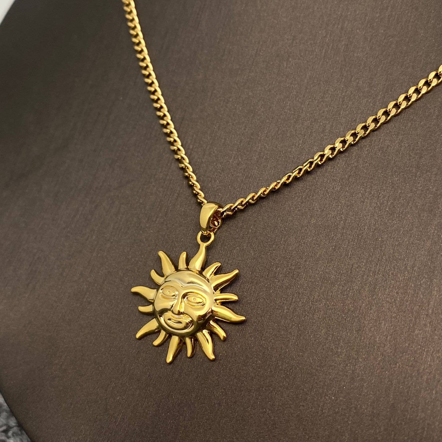 Sun Gold Plated Necklace