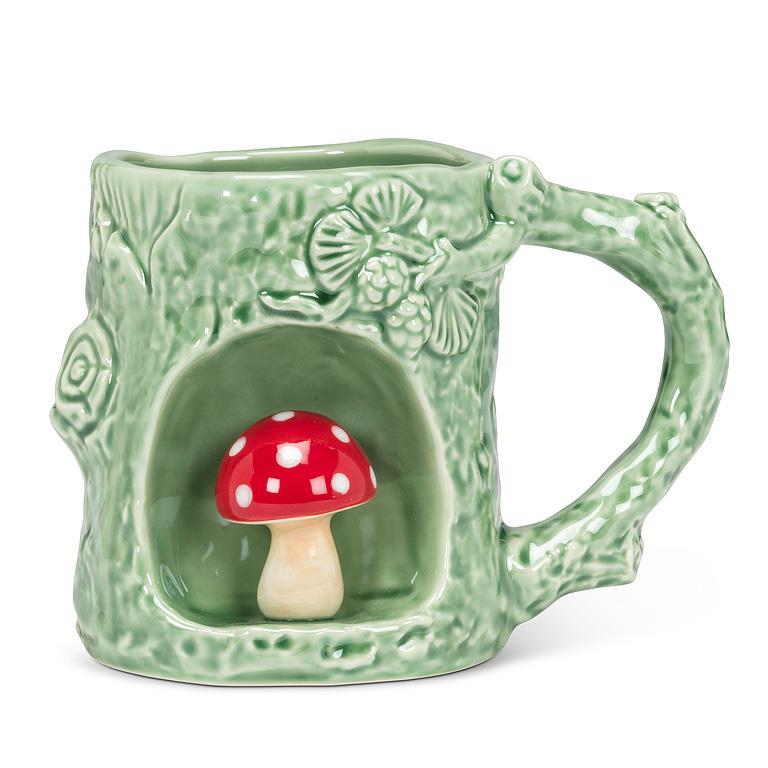 Tree Look Mug with Mushroom 11 oz