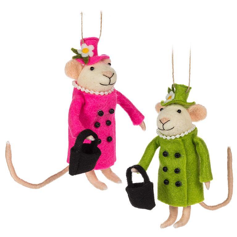 Queen Mouse Ornament (2 Colours)