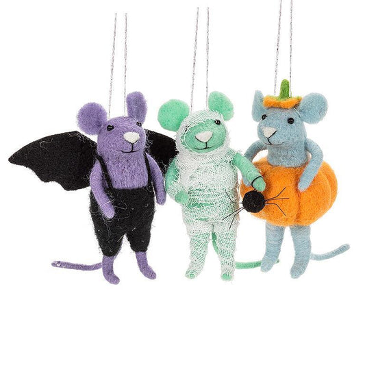 Halloween Mice Ornaments (Assorted)