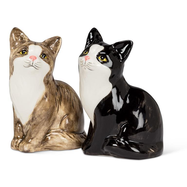 Sitting Cats Salt & Pepper Shakers