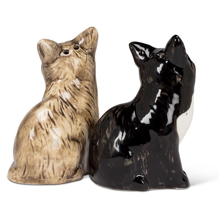 Sitting Cats Salt & Pepper Shakers
