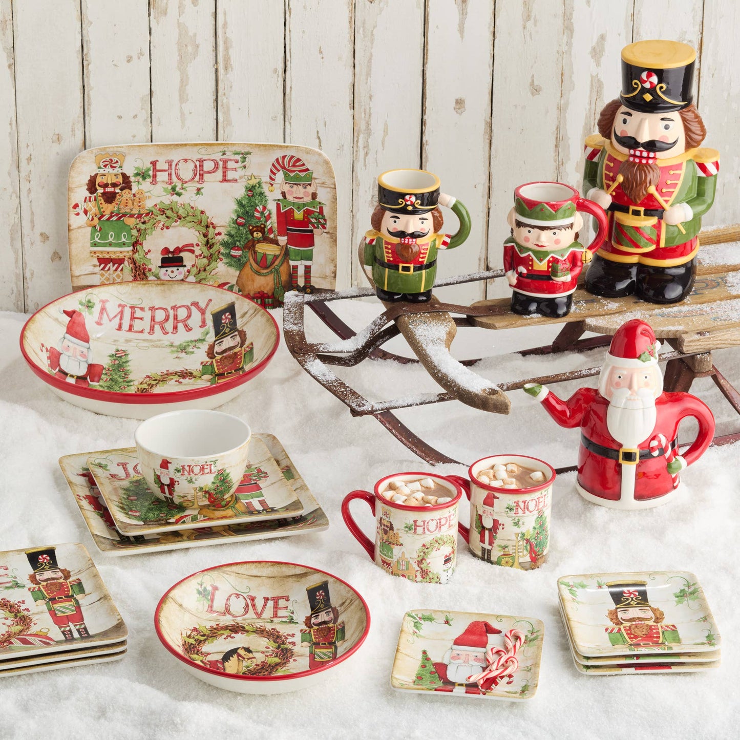 Nutcracker Parade 3-D Mugs 18 oz