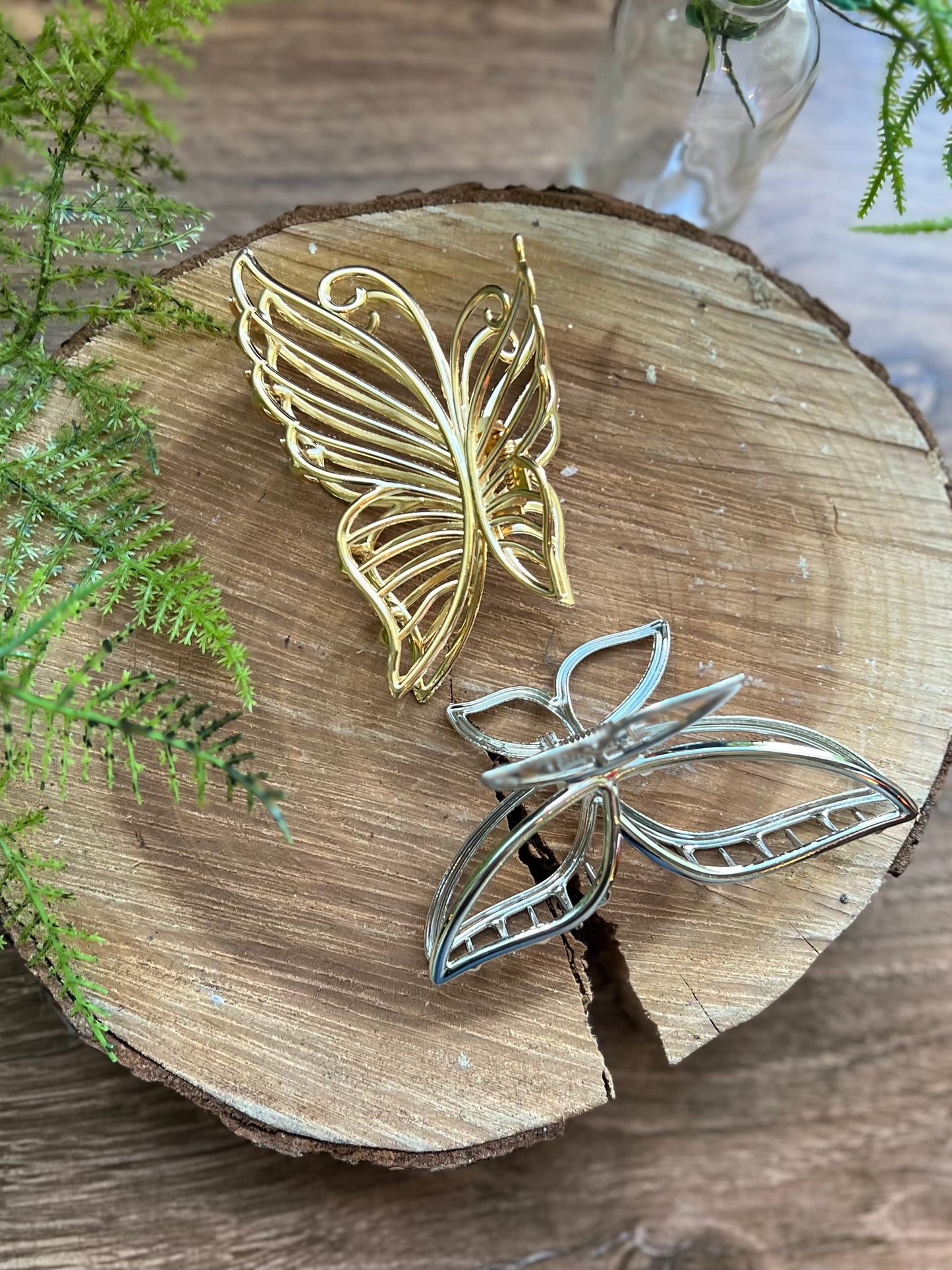 Large Metal Hair Clips - Skull - Spider - Black Moth - Butterfly